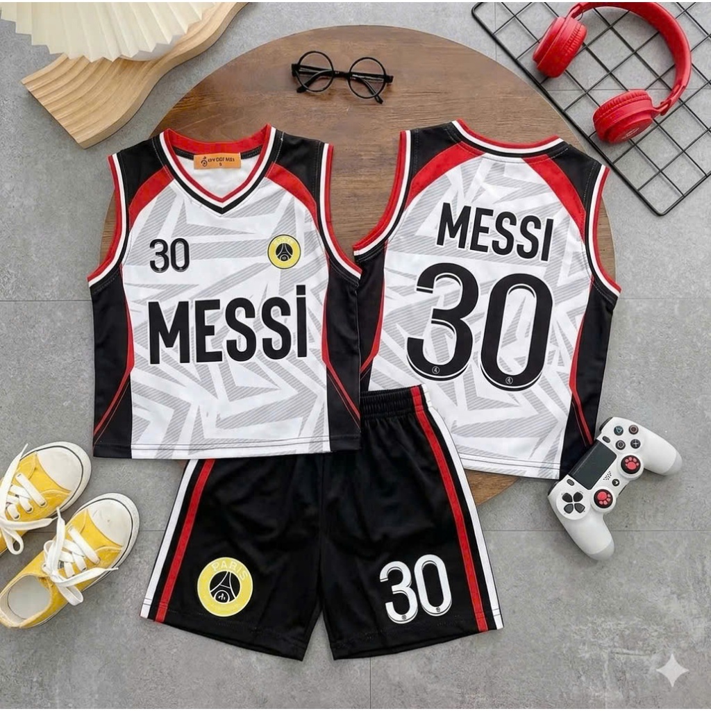 Bộ thể thao bóng đá mới 2026 chất cotton thoáng mát 9-45kg (ms 56)