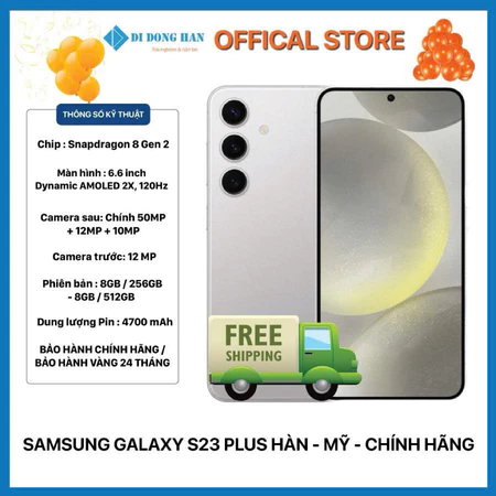 Điện thoại Samsung Galaxy S23 Plus 5G 256GB | Bản Hàn Mỹ Việt Nam | Like New 98-99% | Zin đẹp | Bảo hành 24T