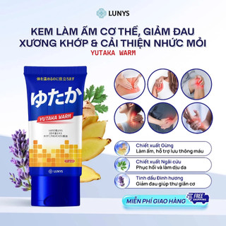 Kem Làm Ấm Cơ Thể YuTaKa 50g ,Nhức Mỏi Cơ Thể & Xương Khớp - Chiết Xuất Gừng, Ngãi Cứu, Đinh Hương