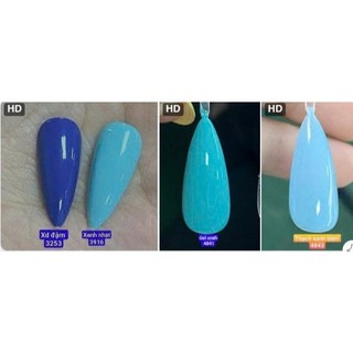 sơn gel nail, sơn thạch xanh dương loại 100g cho nailbox