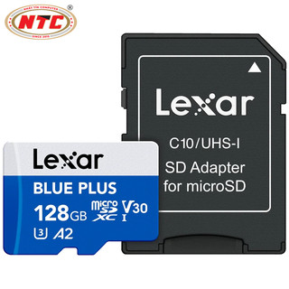 Thẻ nhớ MicroSDXC Lexar Blue Plus 128GB A2 V30 U3 4K 170MB/s with Adapter (Xanh) - Phụ Kiện Nhất Tín