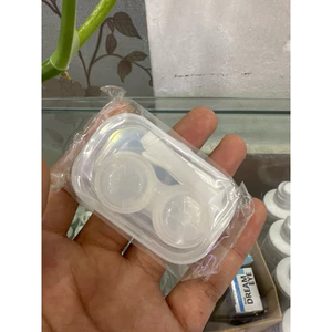 khay dụng cụ đeo lens kính áp tròng có kèm gương soi mini