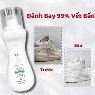 Nước Tẩy Giày Dép 100ml – Làm Sạch, Làm Trắng, Khử Mùi Hiệu Quả, Chai Vệ Sinh Giày-Chai Vệ Sinh Giày Dép Kèm Đầu Cọ Mềm