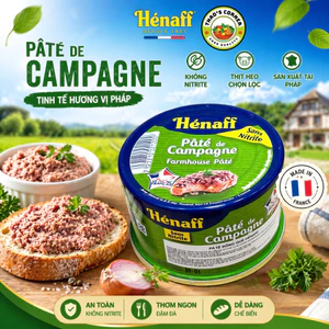 Pate Hénaff Pháp 130g – Không Nitrite