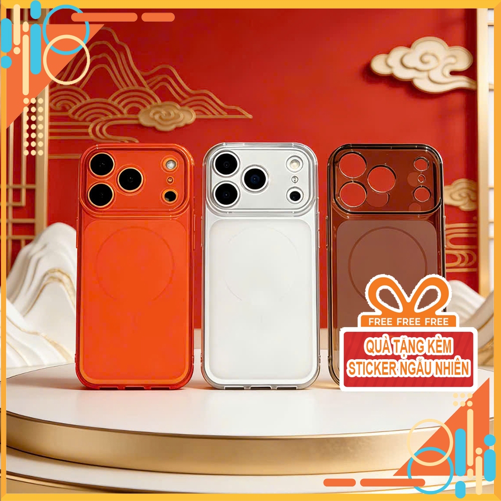 Ốp iPhone Silicon Dẻo Chống Trầy Camera, Bản Nâng Cấp iP17 – Dùng Cho 11–17 Series