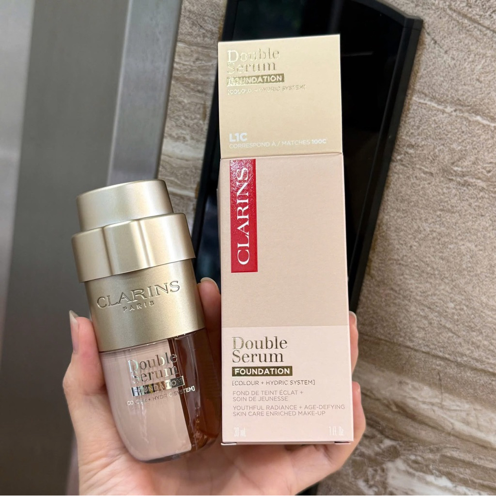 AUTH 100%] TINH CHẤT +KEM NỀN 2IN1 CLARINS DOUBLE SERUM FOUNDATION