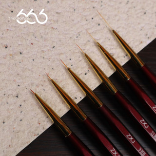 Cọ Tóc Vẽ Nét Nail Kolinsky ZXJ Japan Cao Cấp – Cọ Kẻ Line Siêu Mảnh, Siêu Mướt, Vẽ Cực Nét, Tạo Kiểu Lông Chồn Nail666