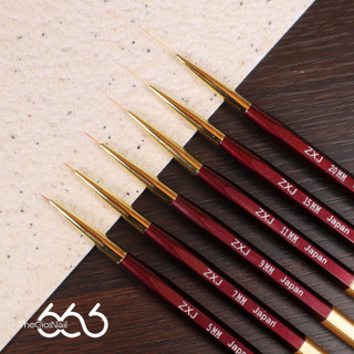 Cọ Tóc Vẽ Nét Nail Kolinsky ZXJ Japan Cao Cấp – Cọ Kẻ Line Siêu Mảnh, Siêu Mướt, Vẽ Cực Nét, Tạo Kiểu Lông Chồn Nail666