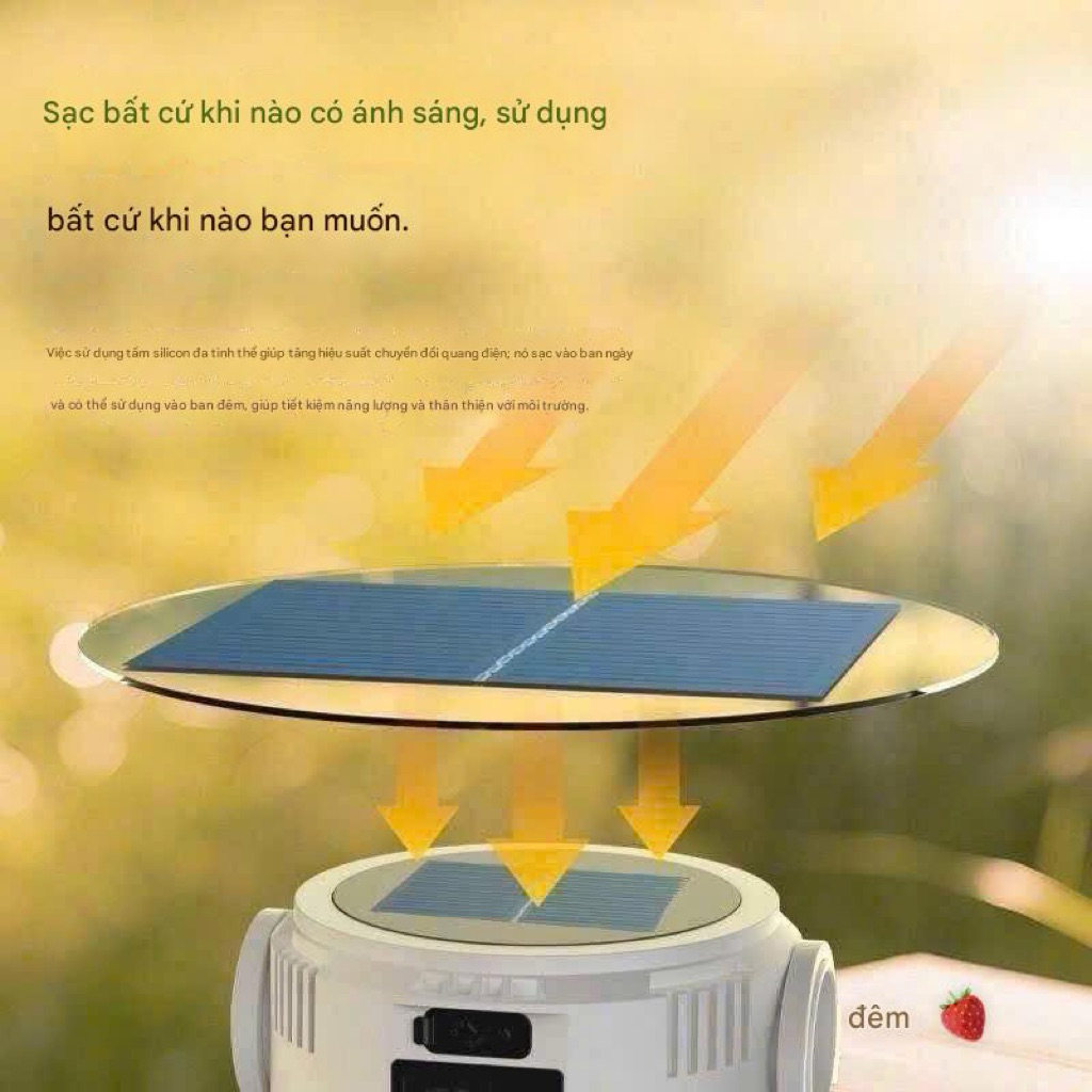 Đèn sạc năng lượng mặt trời usb