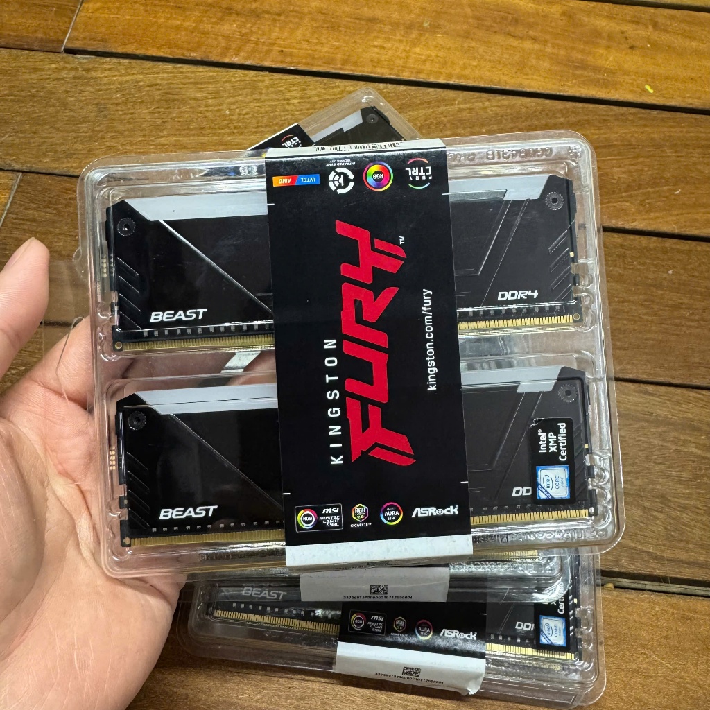 [ĐỨC ANH PC] RAM DDR4 Kingston Fury Beast RGB 32GB 16*2 buss 3200 ...