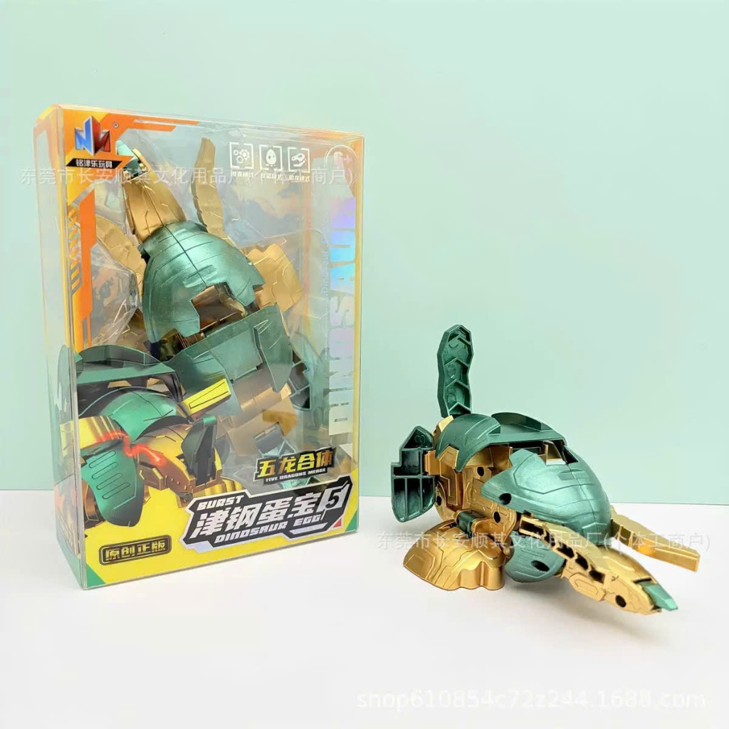 Đồ Chơi Set 12 Quả Trứng Biến Hình, Mô Hình Robot Khủng Long Lắp Ráp