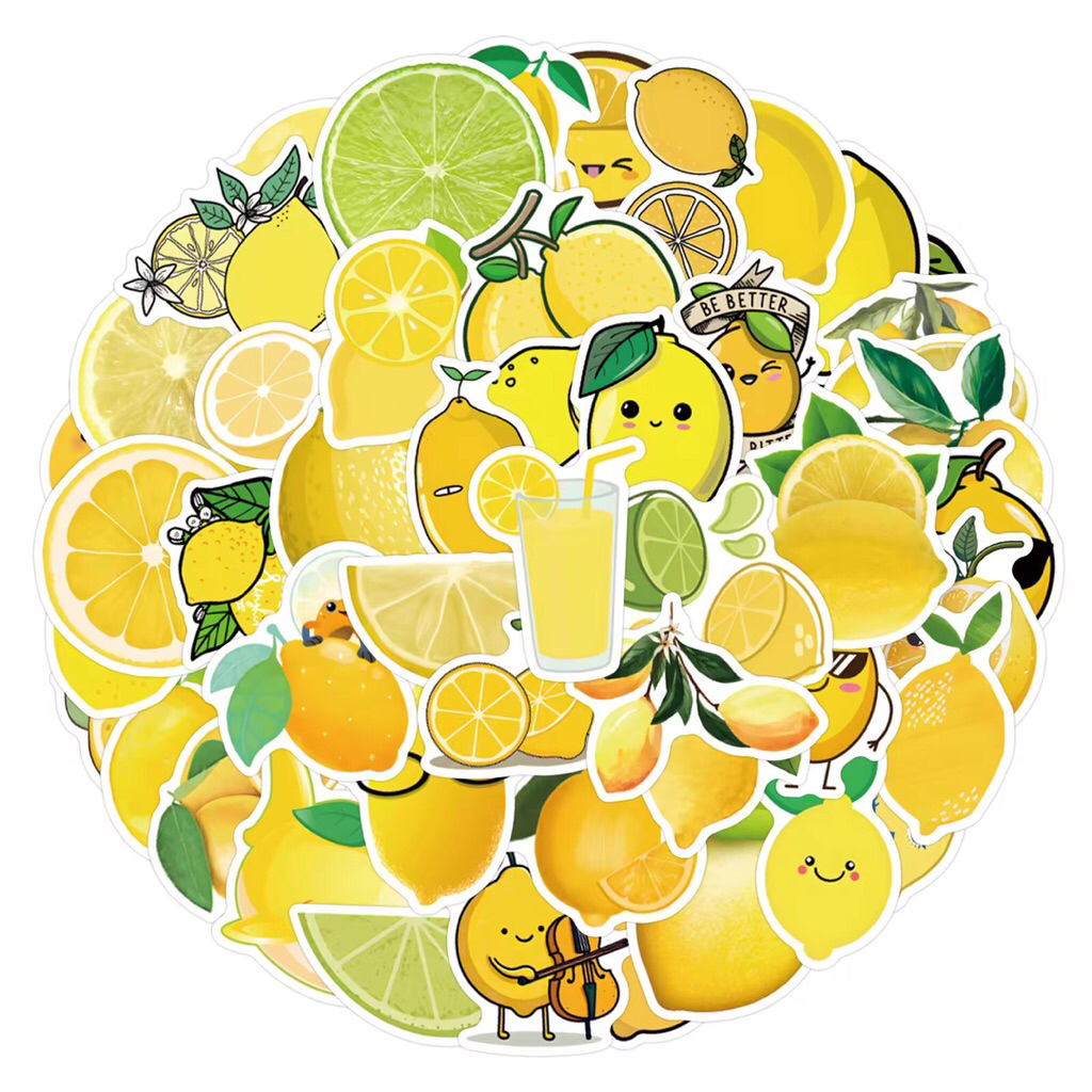 sticker trái chanh vàng
