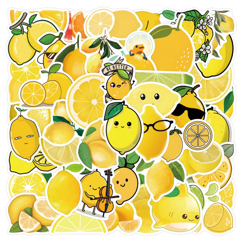 sticker trái chanh vàng