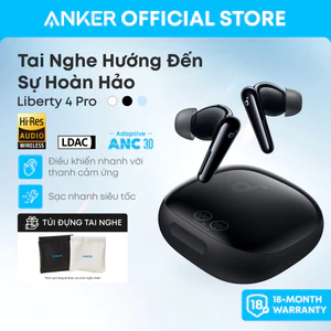 Tai nghe bluetooth soundcore Liberty 4 Pro chống ồn chủ động, điều khiển nhanh qua màn hình cảm ứng, sạc nhanh siêu tốc