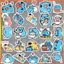 sticker bé mèo xanh tinh nghích