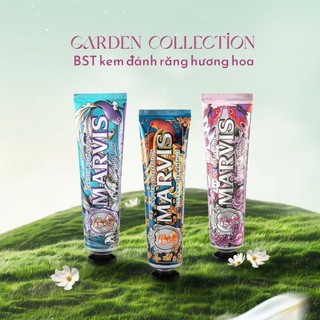 Bộ Sưu Tập Kem Đánh Răng Marvis Garden Collection 75ml (Dreamy Osmanthus, Sinuos Lily, Kissing Rose)