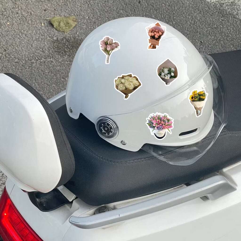 sticker bó hoa xinh tươi