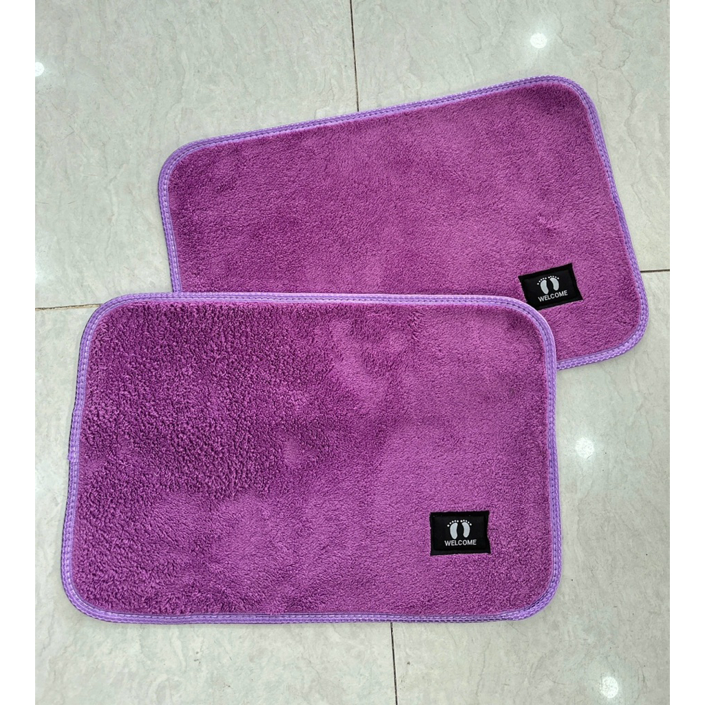 SET 2 THẢM LAU CHÂN TEM BÀN CHÂN