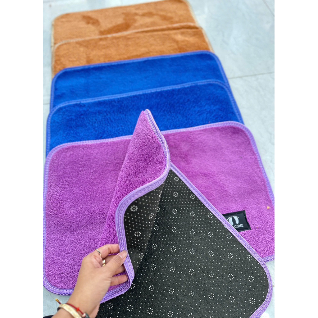 SET 2 THẢM LAU CHÂN TEM BÀN CHÂN