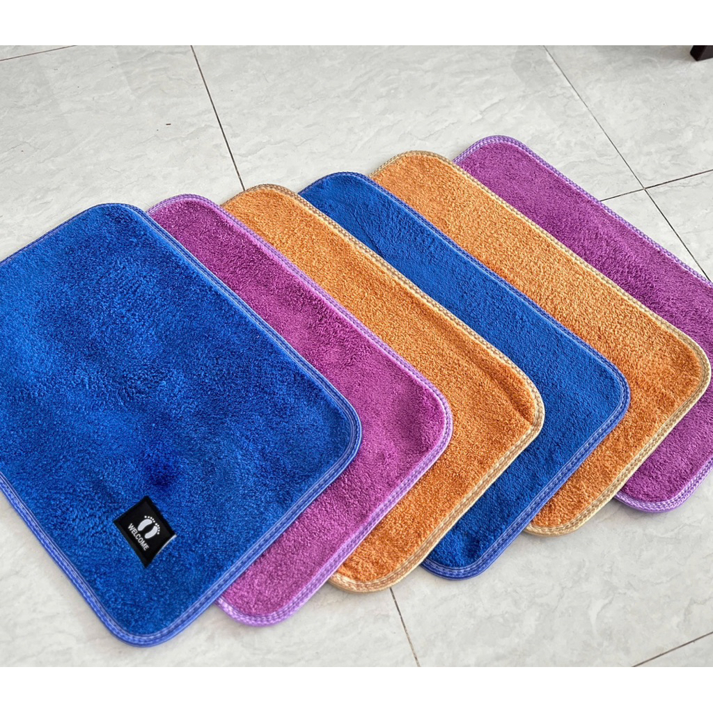 SET 2 THẢM LAU CHÂN TEM BÀN CHÂN