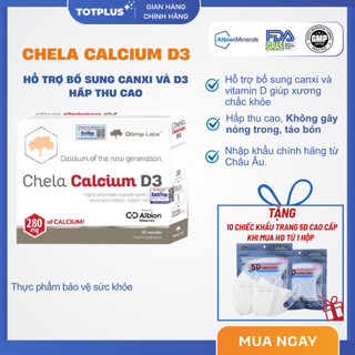 Canxi Chela Calcium D3 - Bổ sung Canxi Hữu Cơ Và Vitamin D3 Cho Bà Bầu, Sau Sinh & Người Cần Bổ Sung