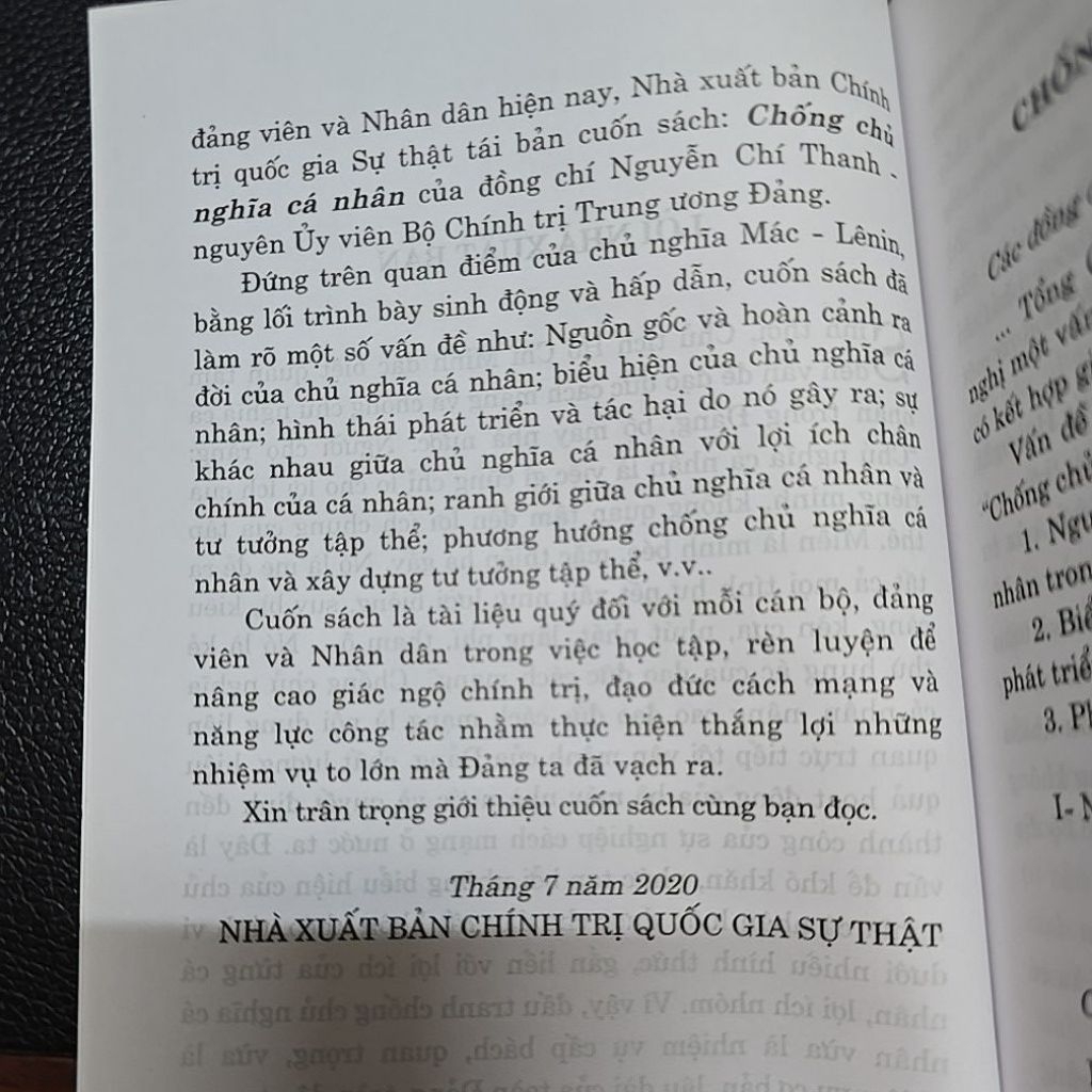 Sách - Chống chủ nghĩa cá nhân ( xuất bản lần thứ sáu )