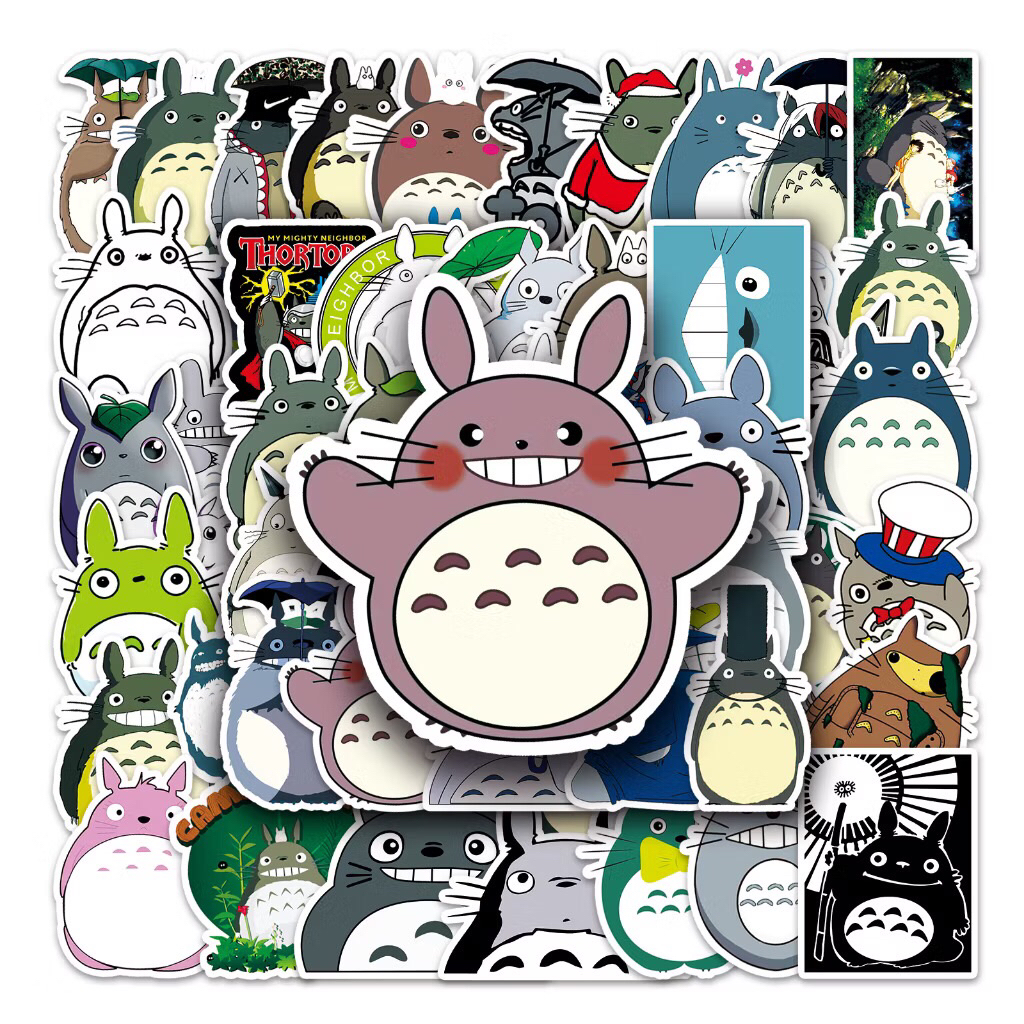 sticker bé gấu totoro ghibli