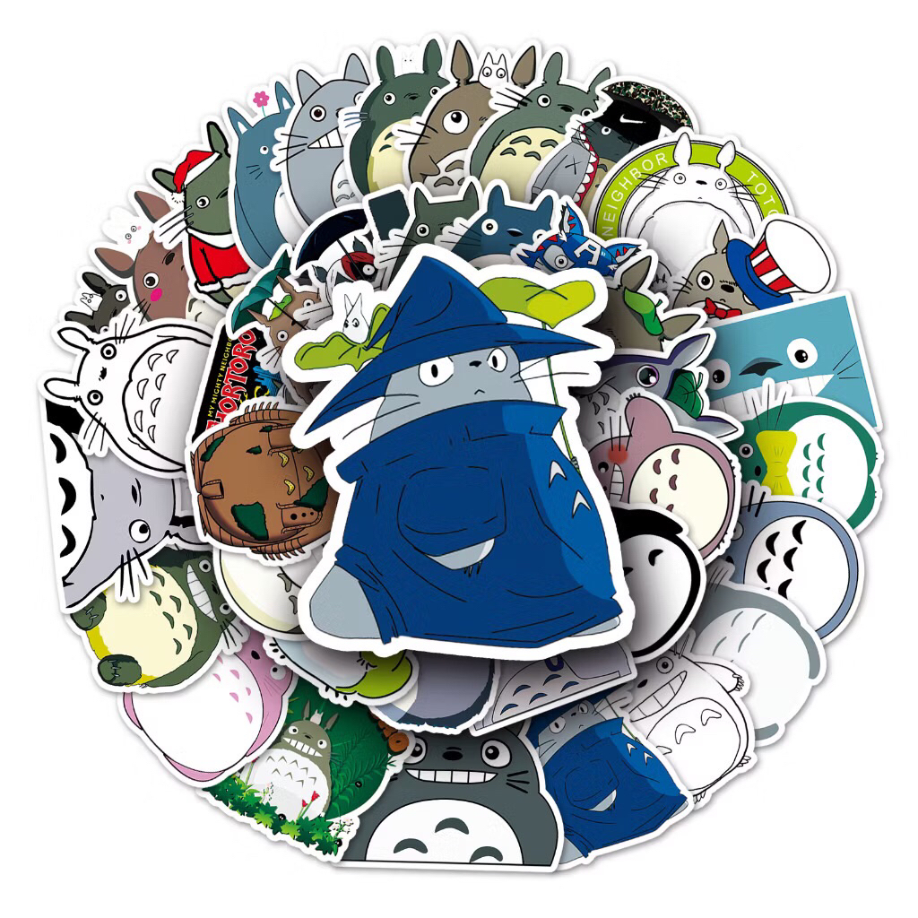 sticker bé gấu totoro ghibli