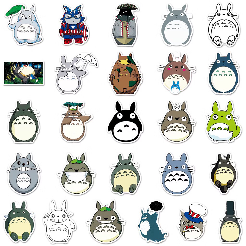 sticker bé gấu totoro ghibli