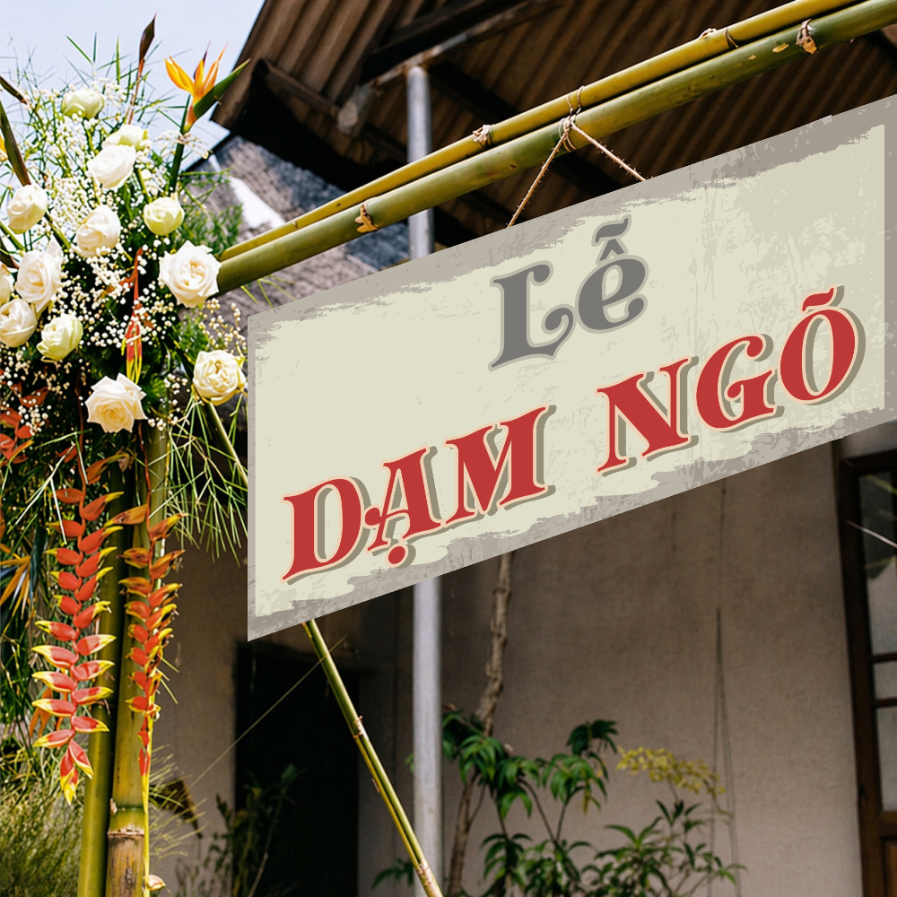 Bảng lễ 30x60 cm - treo cổng đám cưới, đám hỏi, tiệc báo hỷ (Decal bồi formex)