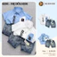 Bộ sơ mi hoặc Lẻ áo sơ mi BEAR cho bé 8~26kg áo sơ mi chất thô lụa kèm quần jean mềm cho bé đi học đi chơi Quần Bò