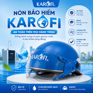 [Hỏa Tốc HCM] Nón Bảo Hiểm Karofi Xịn – Có Kính Che, Nhẹ, Đội Êm, Giá Tốt
