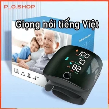 Máy Đo Huyết Áp Cổ Tay Độ Chính Xác Cao, Màn Hình LED Đọc Kết Quả Bằng Tiếng Việt, Bảo Hành 12 Tháng