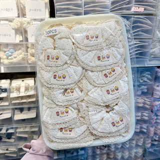 Dây buộc tóc Scrunchies Ren trắng tinh khiết, chất ren xịn, chun buộc tóc bé gái phong cách ngọt ngào