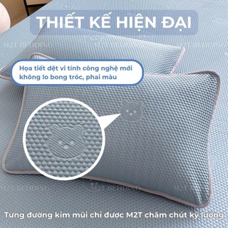 Vỏ gối nằm băng lạnh M2T BEDDING mềm mại, mịn màng, mát rượi, kích thước 48x74cm