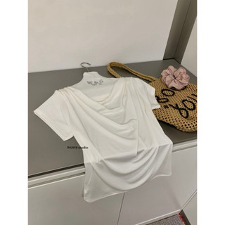 𝐏𝐡𝐢𝐞𝐧 𝐖𝐆𝐖𝐄 | w9516 Áo Thun Cổ Đổ Cộc Tay Hến 3 Màu Trơn