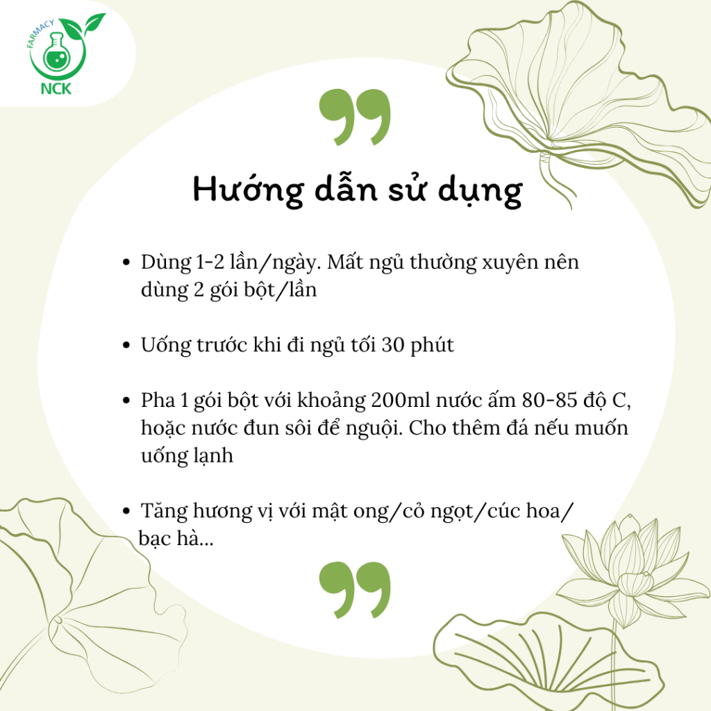 [NCK Farmacy] Bột Tinh Chất Lá Sen Nguyên Chất Hỗ Trợ Giảm Mỡ, Thanh Lọc Cơ Thể, Kiểm Soát Cân Nặng