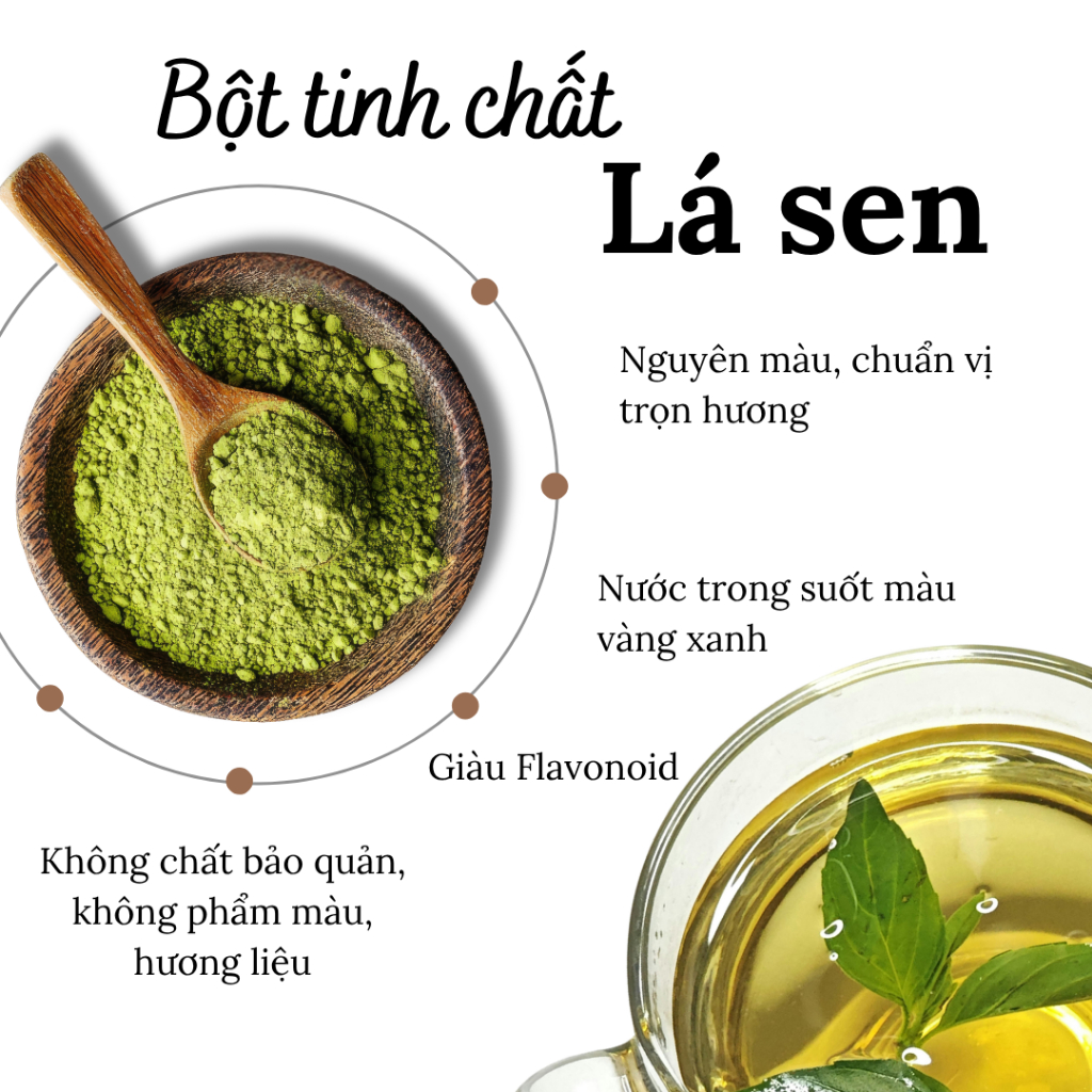 [NCK Farmacy] Bột Tinh Chất Lá Sen Nguyên Chất Hỗ Trợ Giảm Mỡ, Thanh Lọc Cơ Thể, Kiểm Soát Cân Nặng
