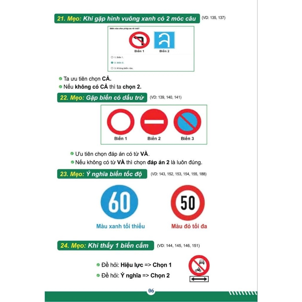 Sổ Tay Mẹo 250 câu Hạng A,A1 dành cho xe 2bánh.