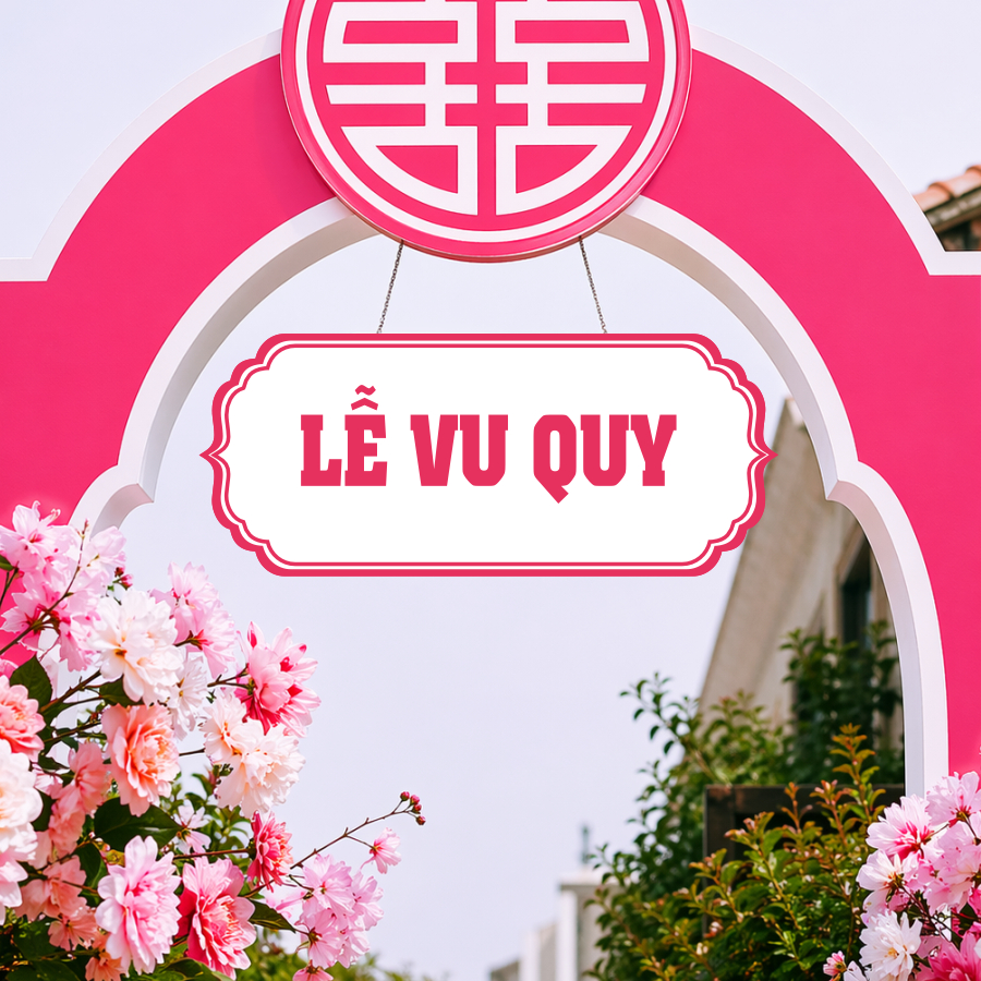Bảng lễ 30x60 cm - treo cổng đám cưới, đám hỏi, tiệc báo hỷ (Decal bồi formex)