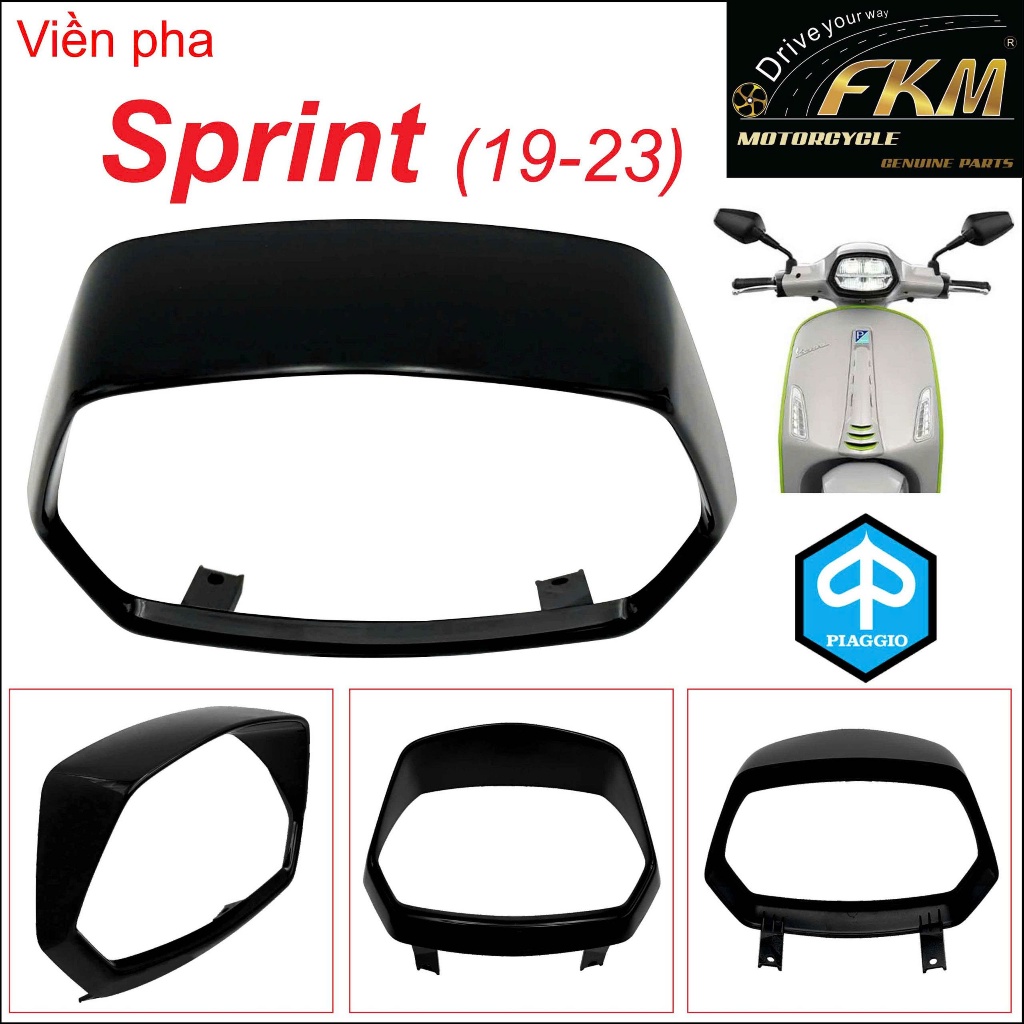 Viền đèn pha Vespa - Piaggio (Shop mới rất mong nhận được ủng hộ của ACE)