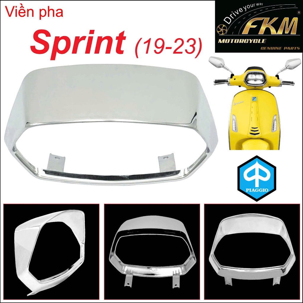 Viền đèn pha Vespa - Piaggio (Shop mới rất mong nhận được ủng hộ của ACE)