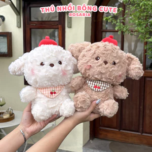 Thú Nhồi Bông Gấu Yếm Cherry 25cm Chính Hãng – Gấu Bông Cao Cấp, Mềm Mịn, An Toàn Mô tả: