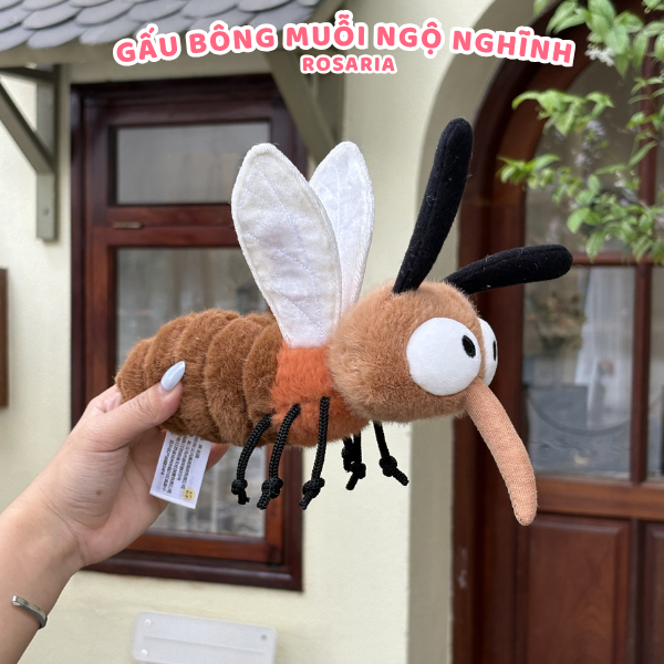 Thú Nhồi Bông Muỗi 25cm Chính Hãng – Gấu Bông Hình Muỗi Ngộ Nghĩnh, Chất Liệu Cao Cấp