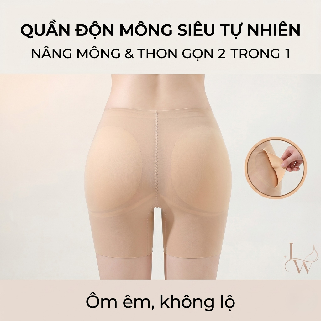 Quần Độn Mông Và Hông Q897 Nâng Mông Ôm Bụng Dưới Không Lộ Viền