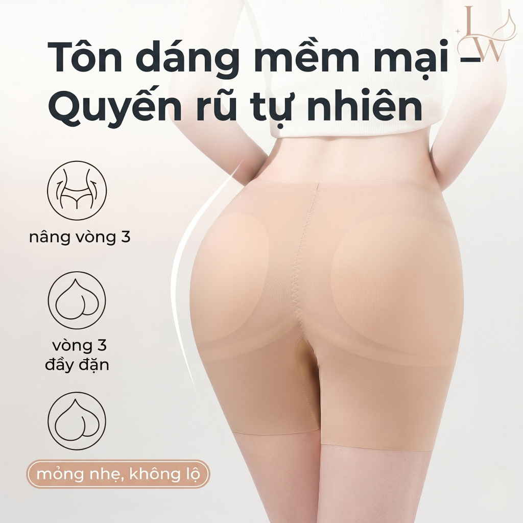 Quần Độn Mông Và Hông Q897 Nâng Mông Ôm Bụng Dưới Không Lộ Viền