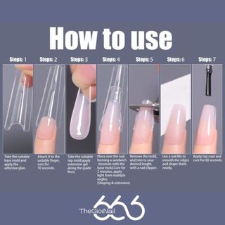 Form Úp Móng VICOVI Sandwich Dual Forms (Trapezoid Form) 240pcs – Bộ Khuôn Đắp Gel Kẹp 2 Lớp Chuẩn Salon THEGIOINAIL666