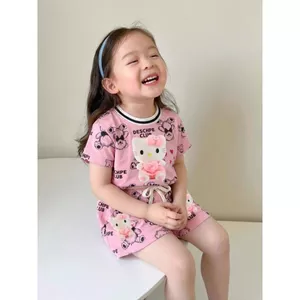 Bộ quần áo nơ hello kitty bé gái dễ thương xinh xắn size 9 - 42 kg