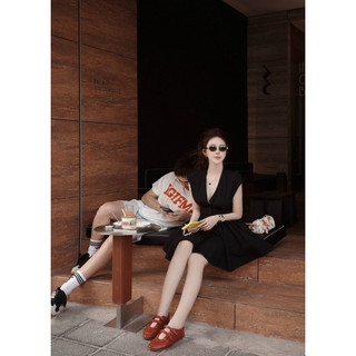 ĐẦM VÁY SÁT NÁCH CỔ V DÁNG NGẮN NỮ MPB RK 2 MÀU VÀNG ĐEN NỮ