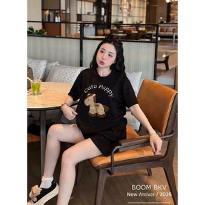 Bộ Đùi Cotton 2 Chiều Thêu Phụ Kiện Xinh Xịn Xò